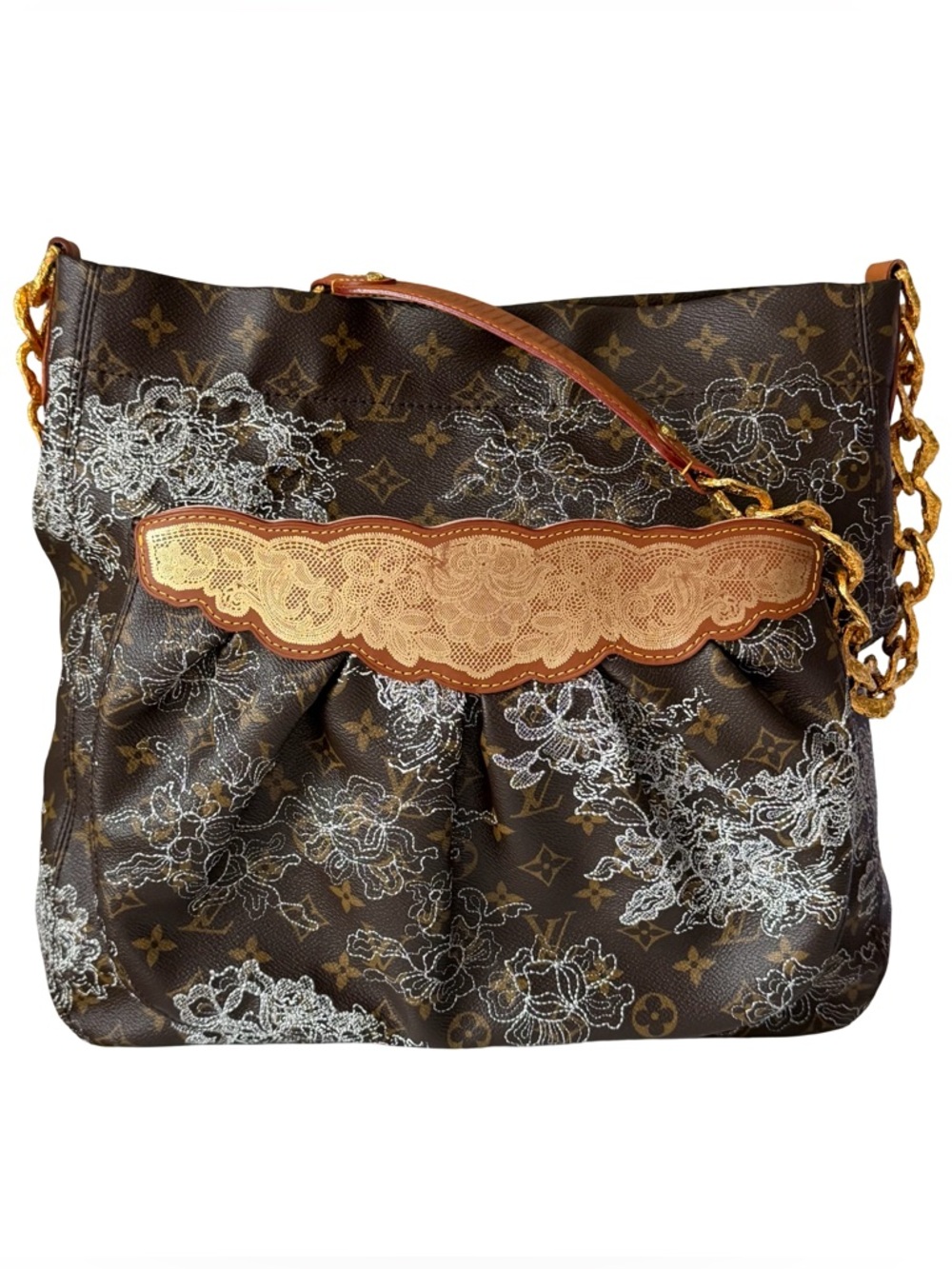 Louis Vuitton Dentelle Fersen Limited Edition Monogram Shoulder Bag